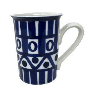 Anthropologie Dansk Arabesque Mug blue & white